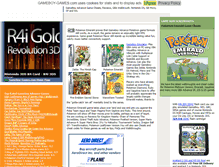 Tablet Screenshot of gameboy-games.com